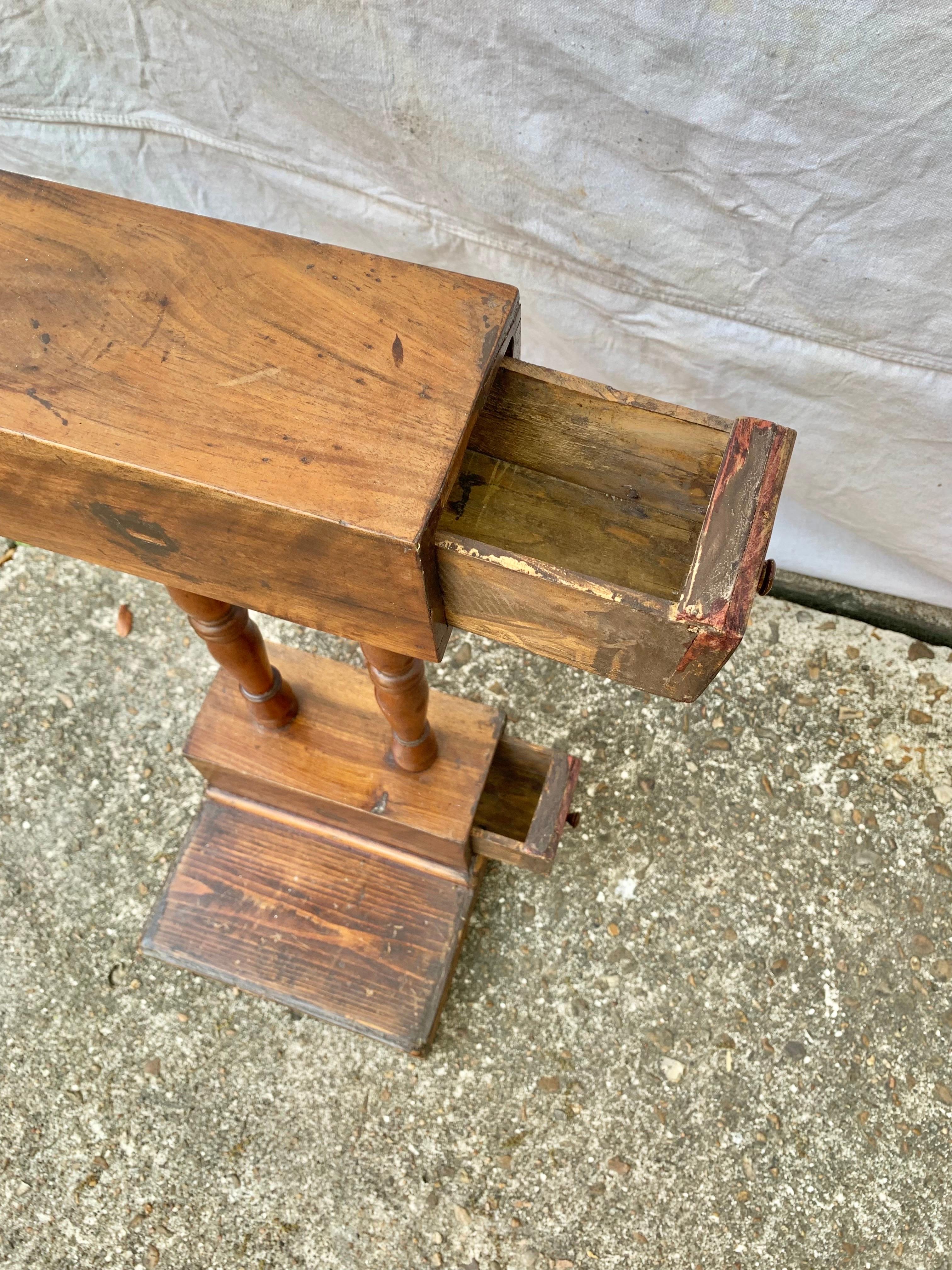 Late 19th Century Pine and Walnut Tobacco Stand For Sale 3