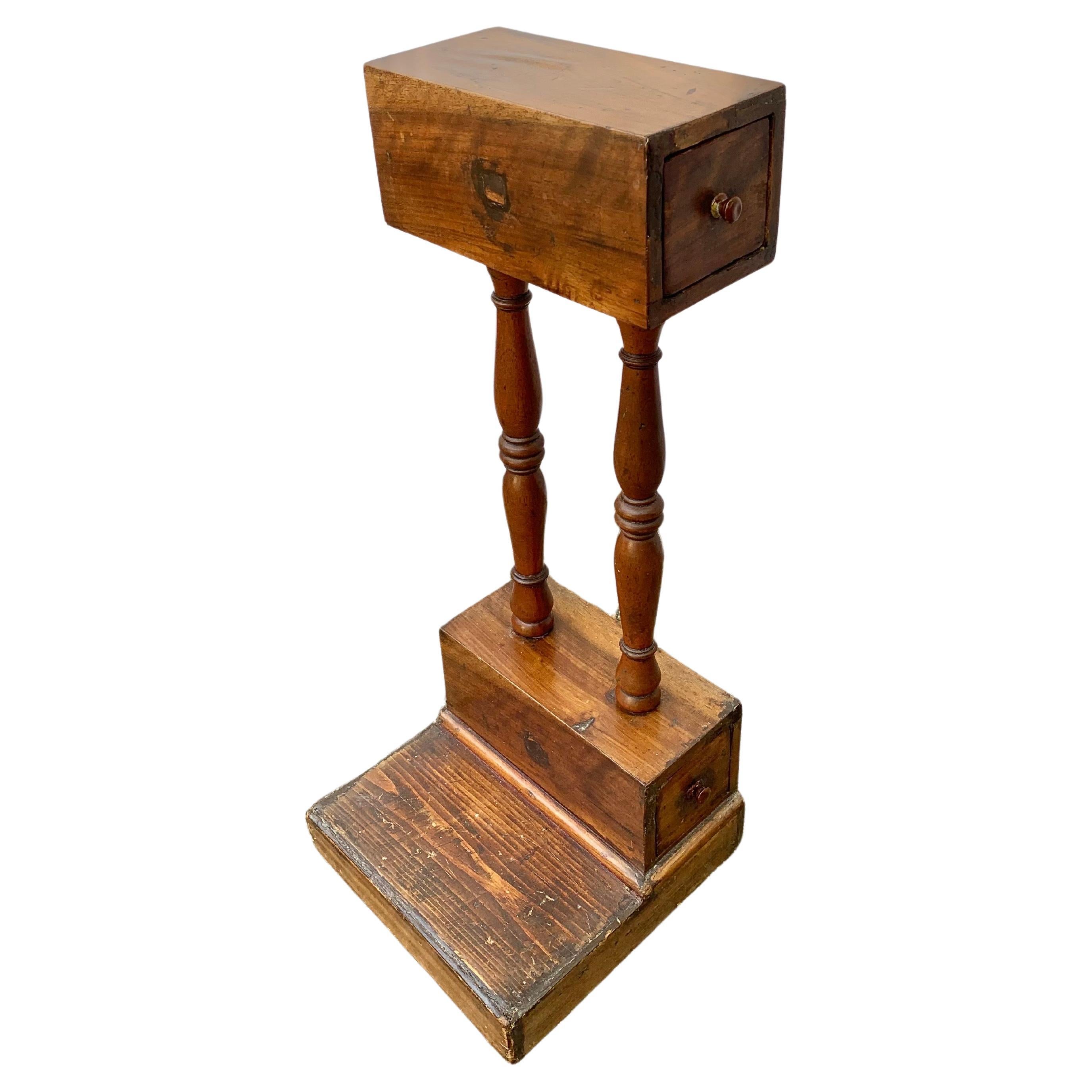 Late 19th Century Pine and Walnut Tobacco Stand For Sale