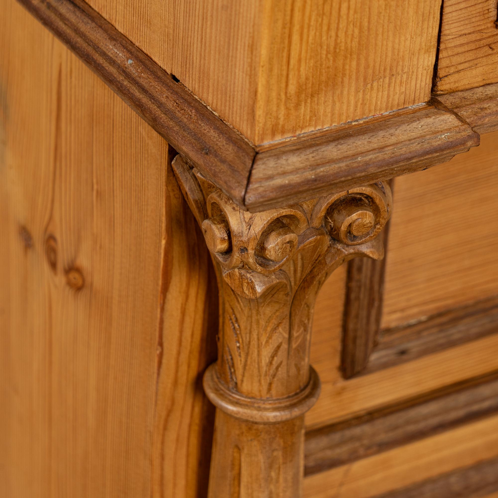 Late 19th Century Pine Chest of Four Drawers, Denmark For Sale 5
