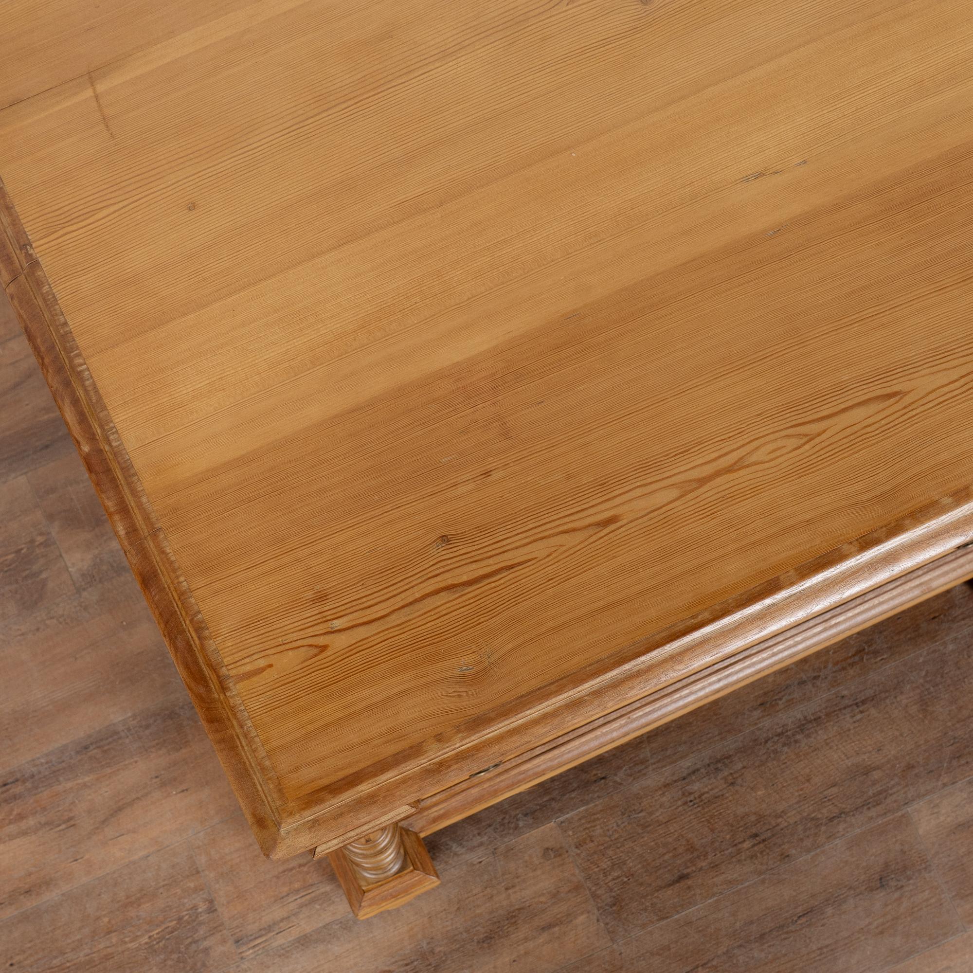 Brass Late 19th Century Pine Chest of Four Drawers, Denmark For Sale