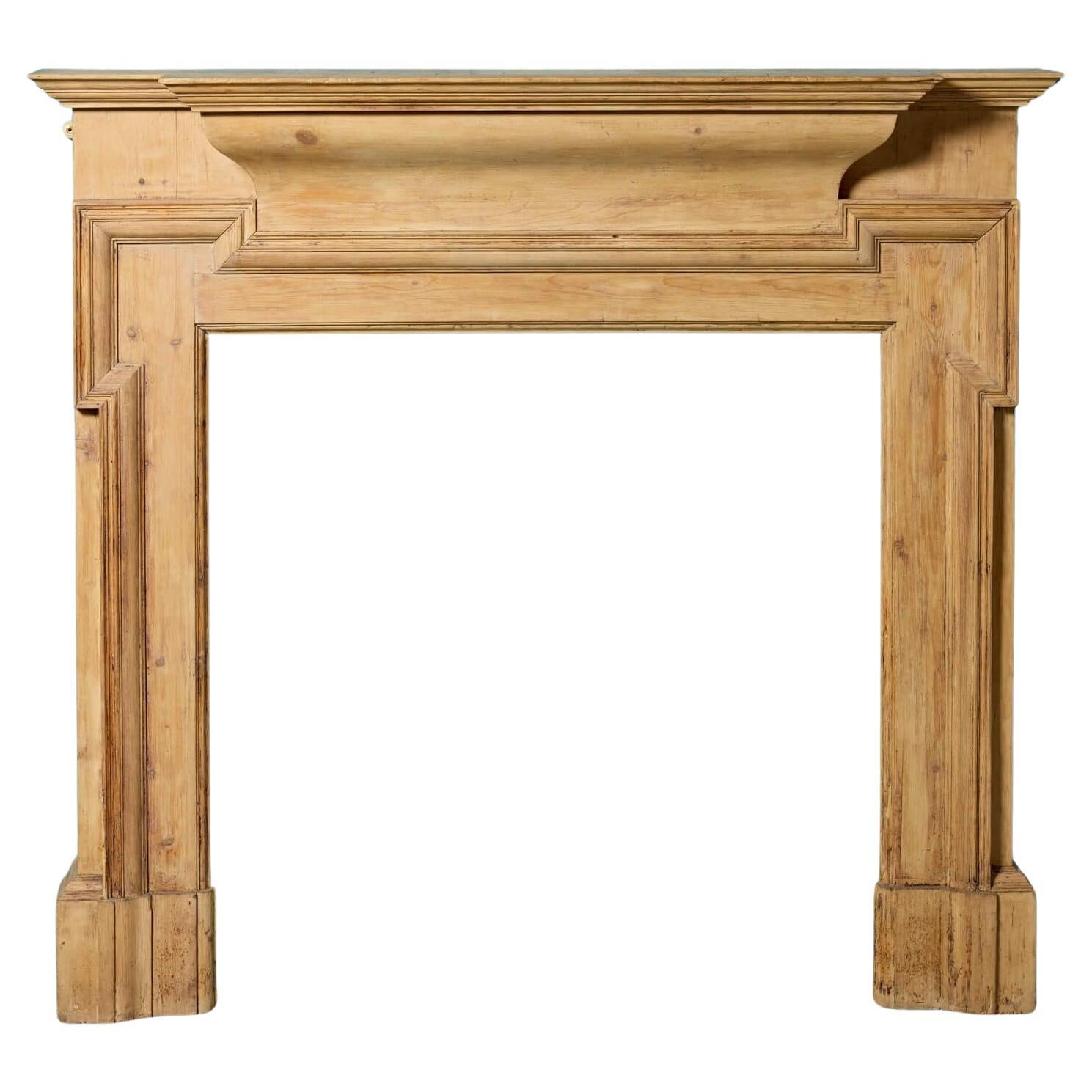 Late 19th Century Pine Fire Mantel