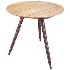 Antique Late 19th Century Pine Gypsy Table