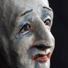 Late 19th Century Pine Puppet Heads