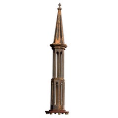 Late 19th Century Pine Steeple Architectural Model