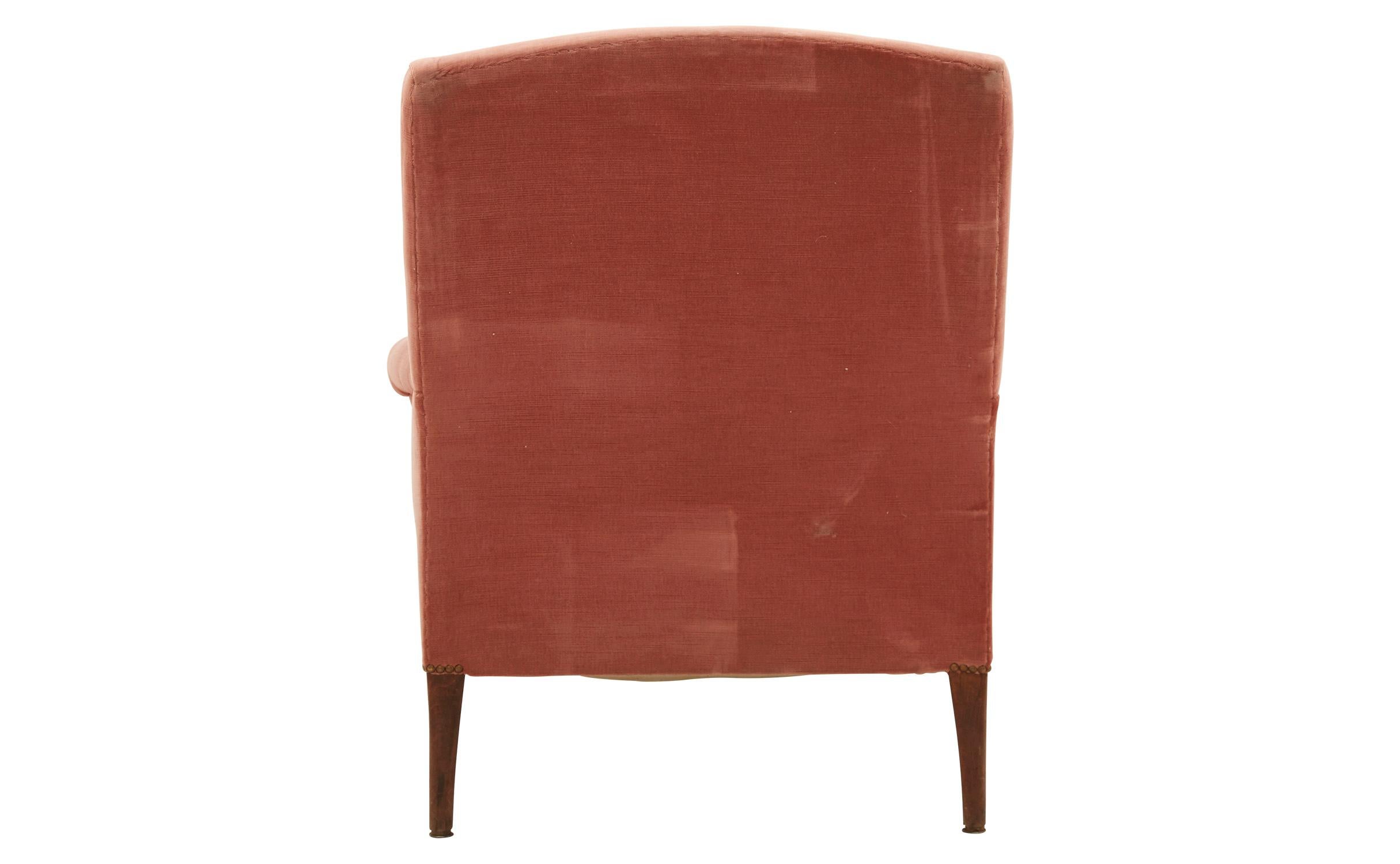 chaise lounge pink velvet