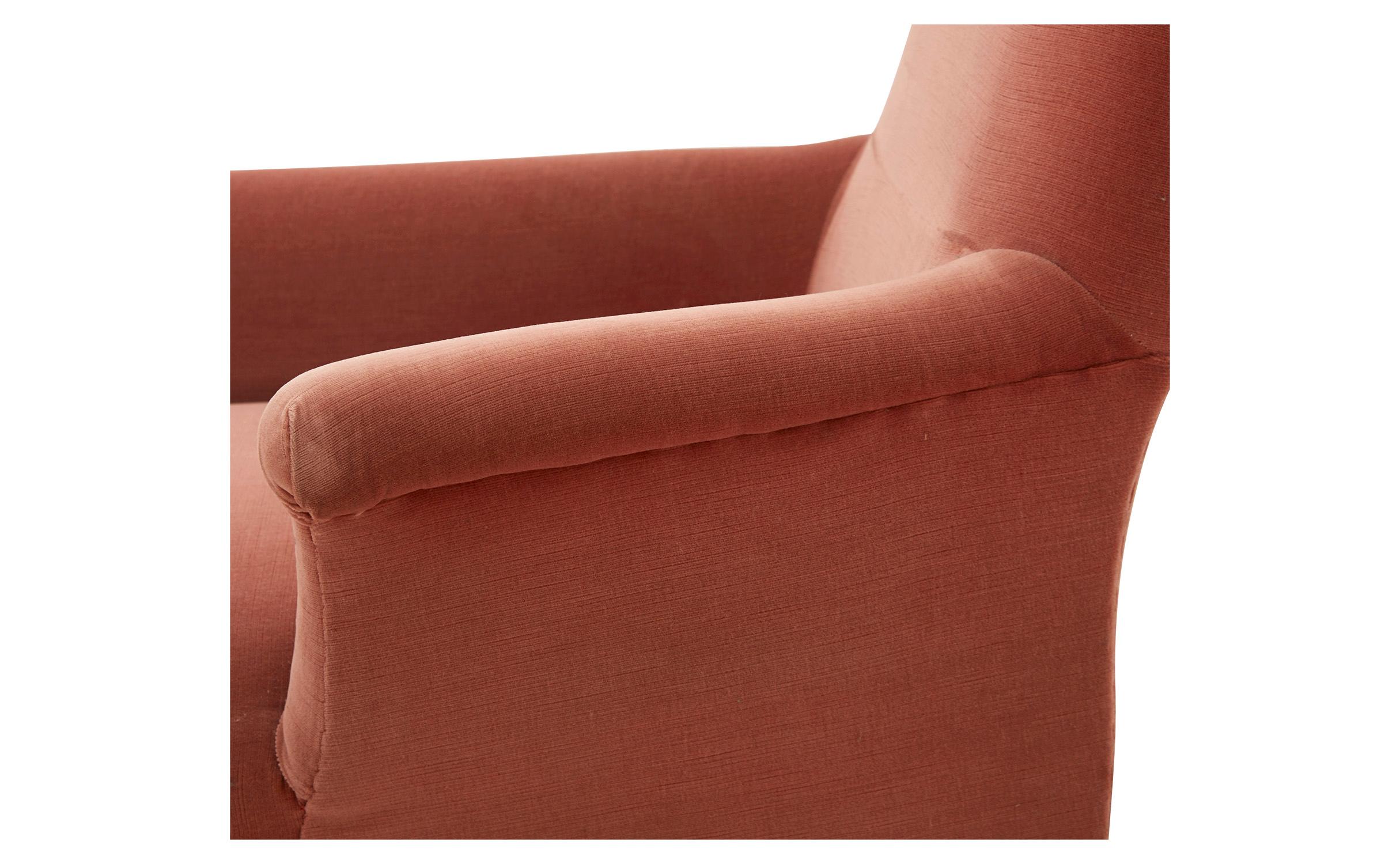 Late 19th Century Pink Velvet Chaise Lounge (19. Jahrhundert)