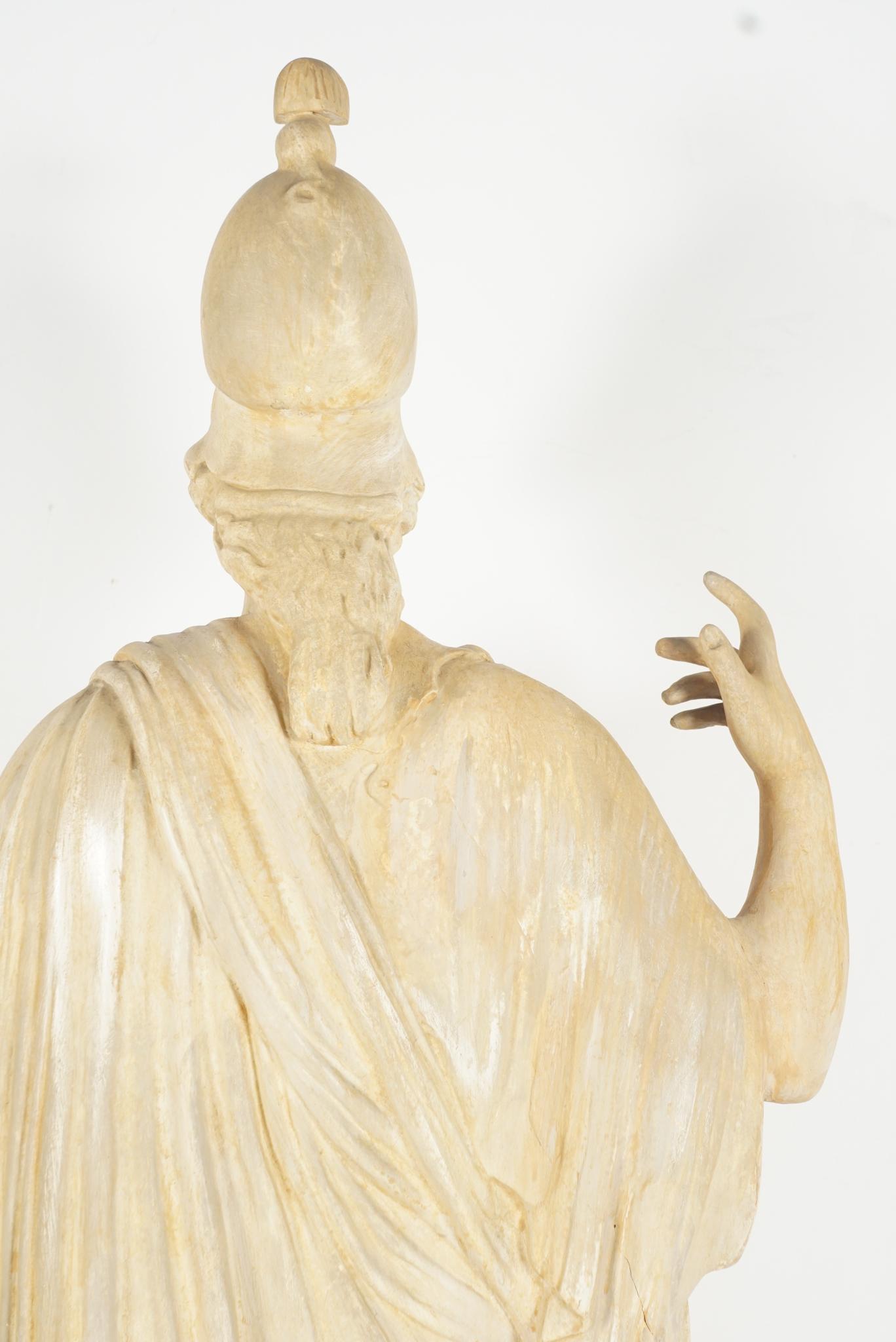 Late 19th Century Plaster Statue of Athena After the Antique 7
