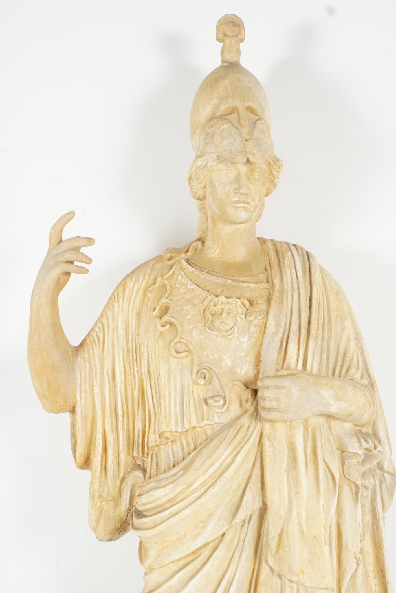 American Late 19th Century Plaster Statue of Athena After the Antique