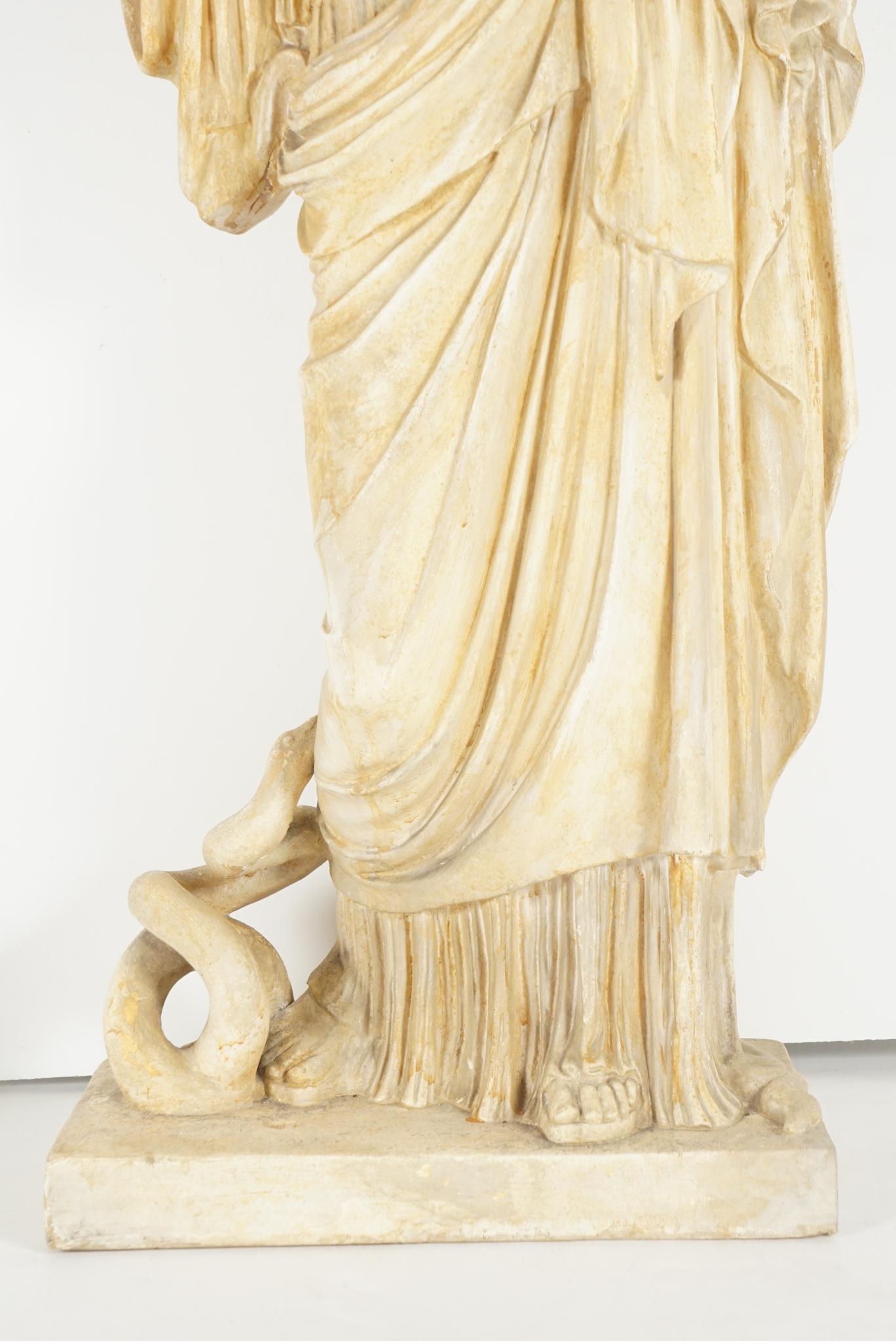 Late 19th Century Plaster Statue of Athena After the Antique 1