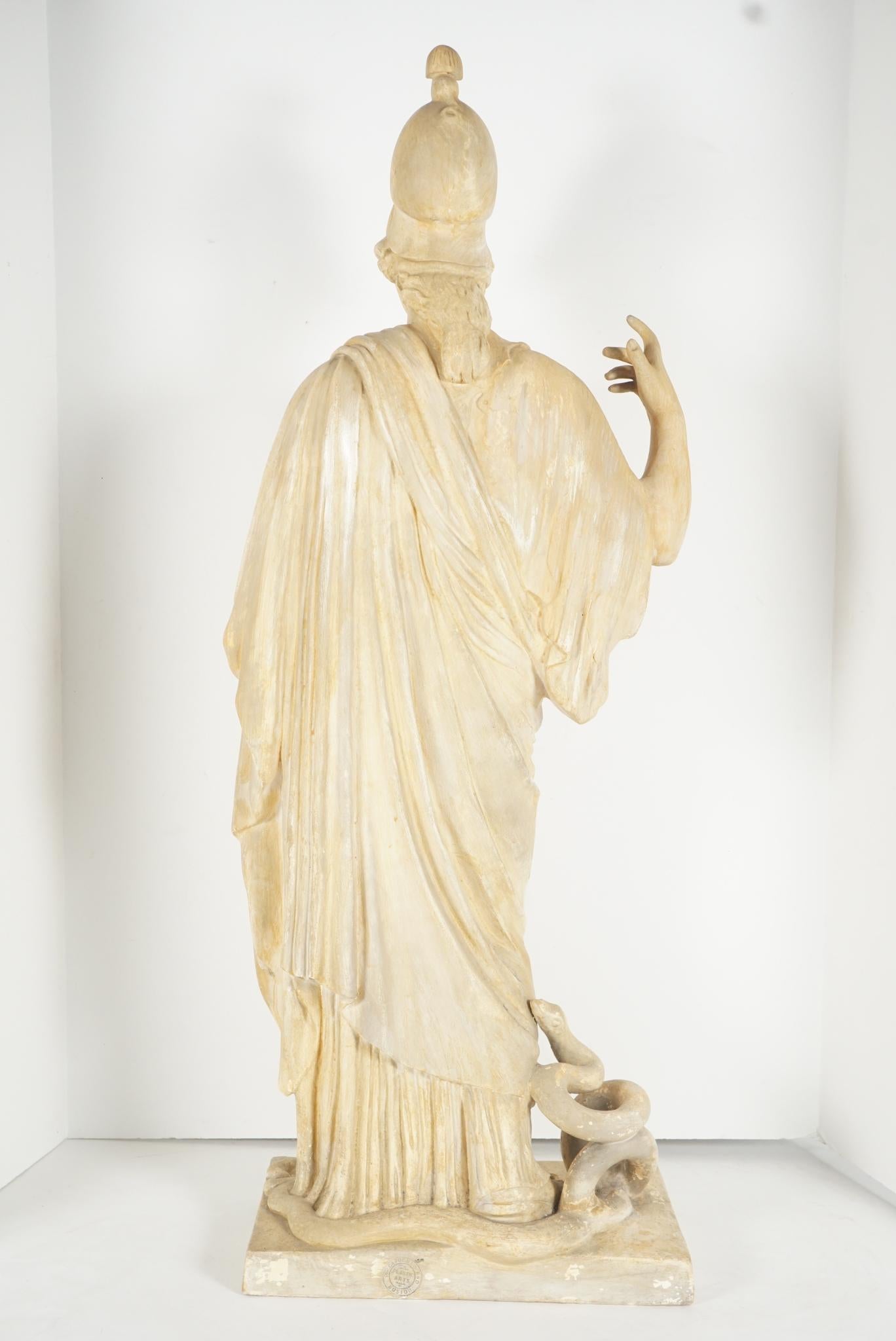 Late 19th Century Plaster Statue of Athena After the Antique 4