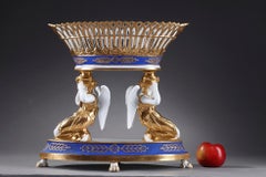 Late 19th Century Porcelain Centerpiece in Dagoty Style