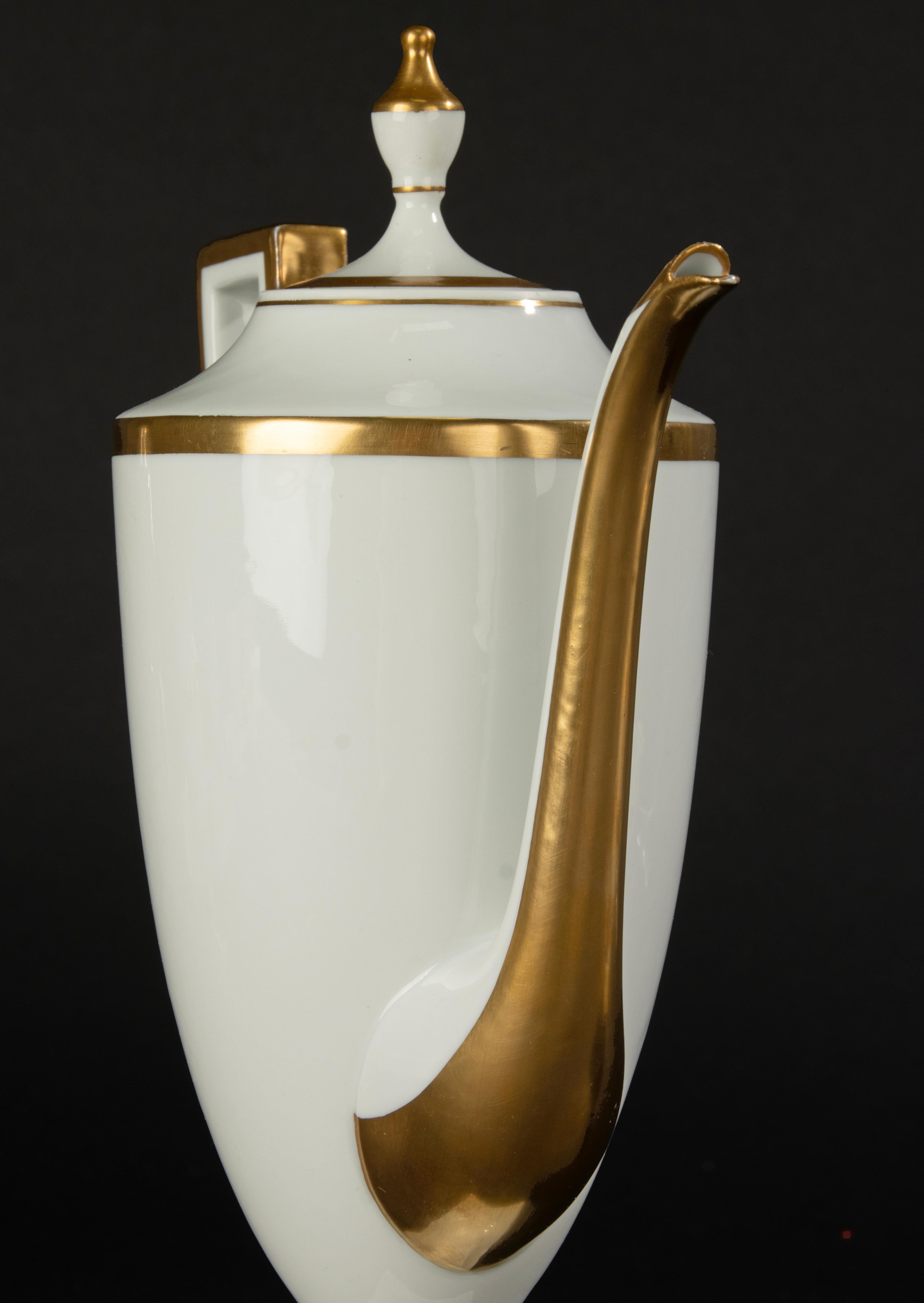 Late 19th Century Porcelain Coffee Set - Paroutaud Frères La Seynie - Limoges   For Sale 8