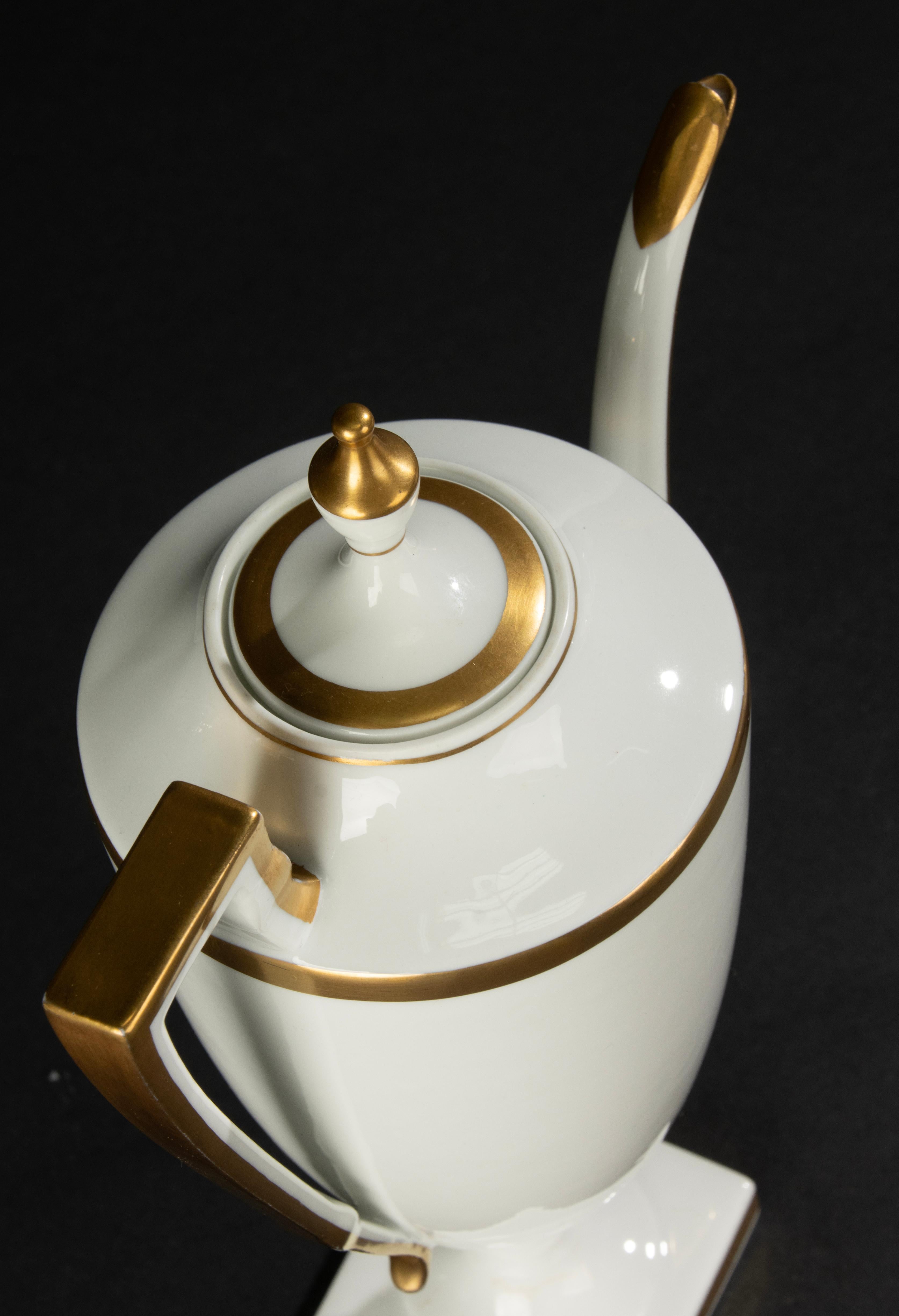 Late 19th Century Porcelain Coffee Set - Paroutaud Frères La Seynie - Limoges   For Sale 9