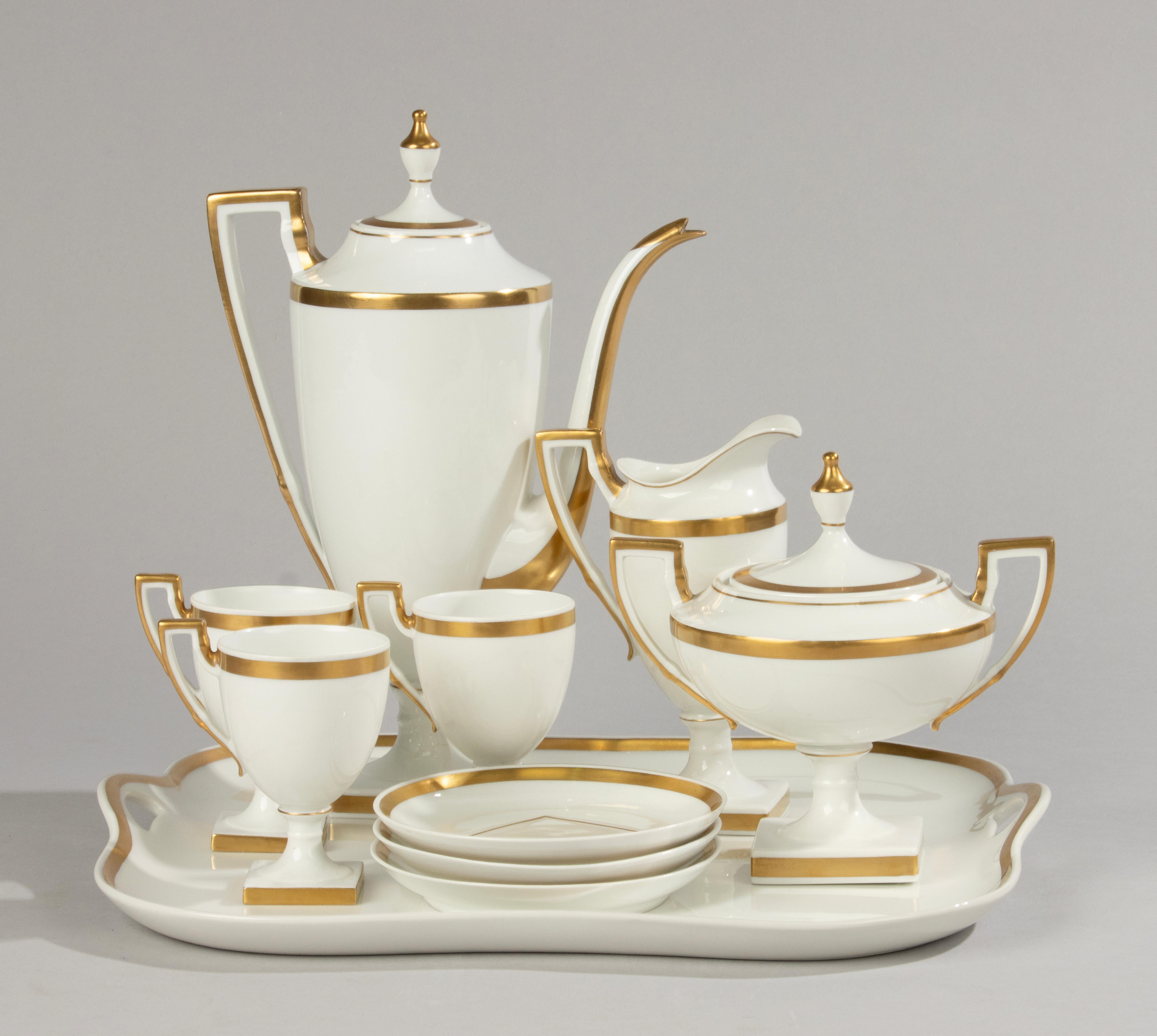 Late 19th Century Porcelain Coffee Set - Paroutaud Frères La Seynie - Limoges   For Sale 11