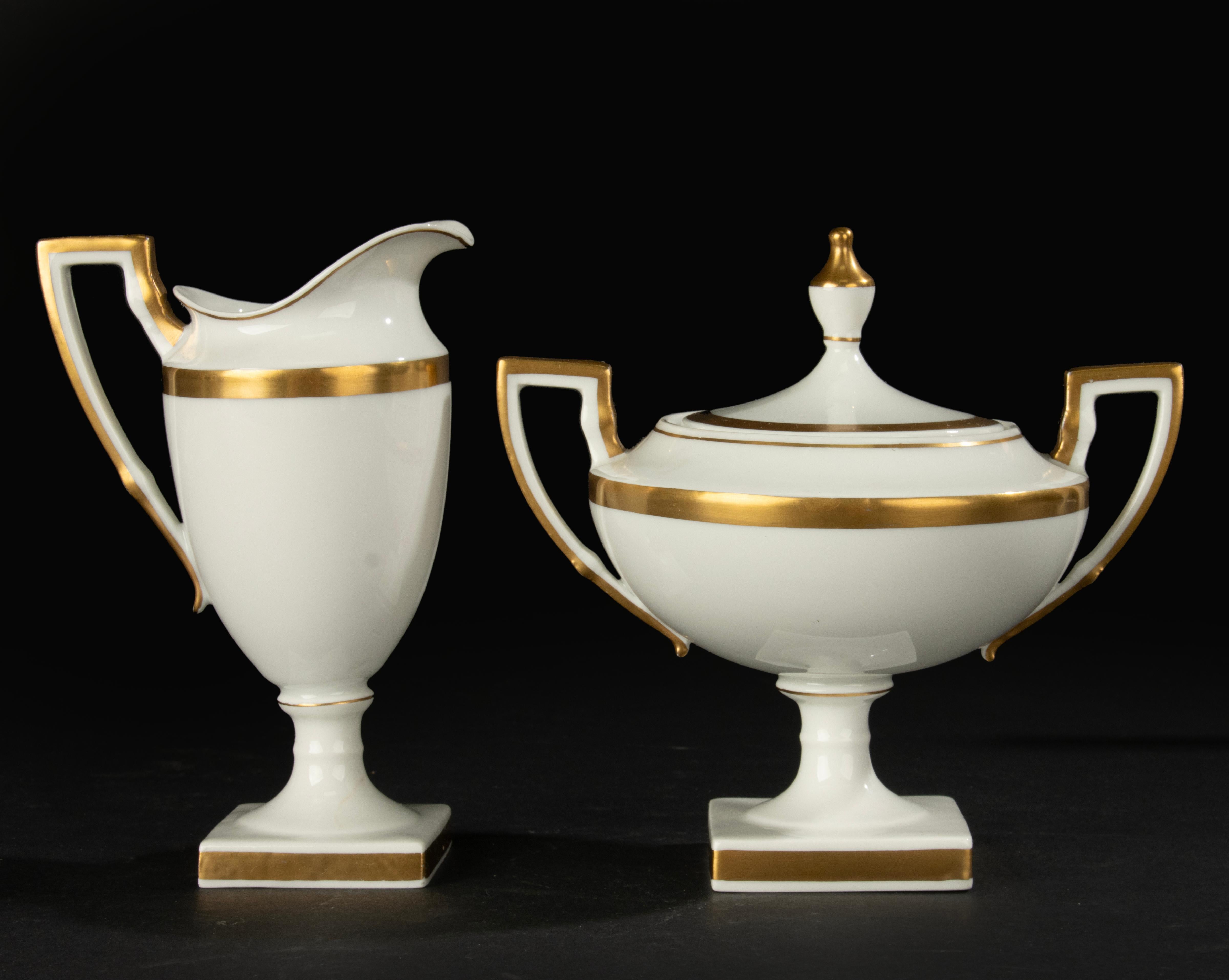 Late 19th Century Porcelain Coffee Set - Paroutaud Frères La Seynie - Limoges   For Sale 12