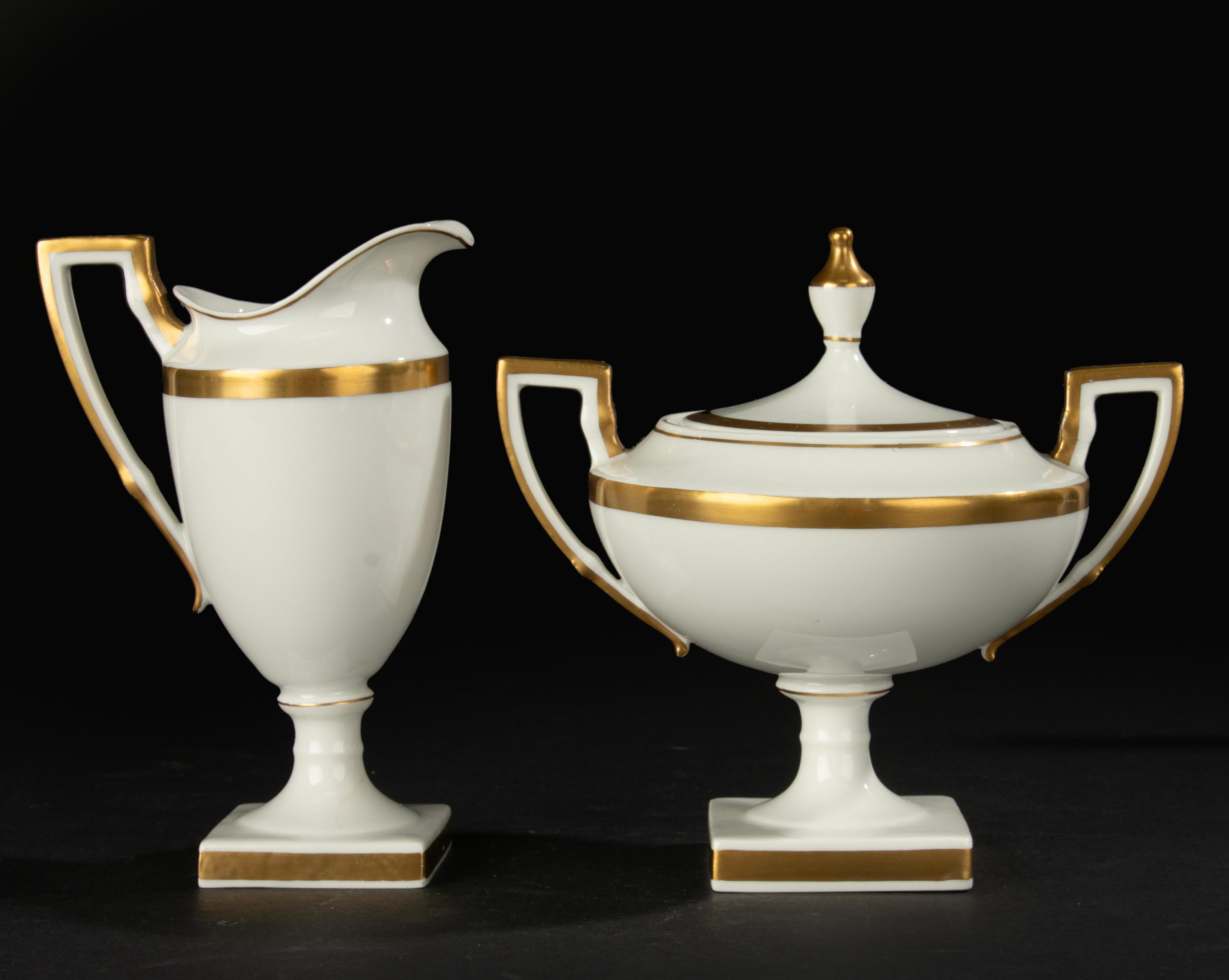 Late 19th Century Porcelain Coffee Set - Paroutaud Frères La Seynie - Limoges 12