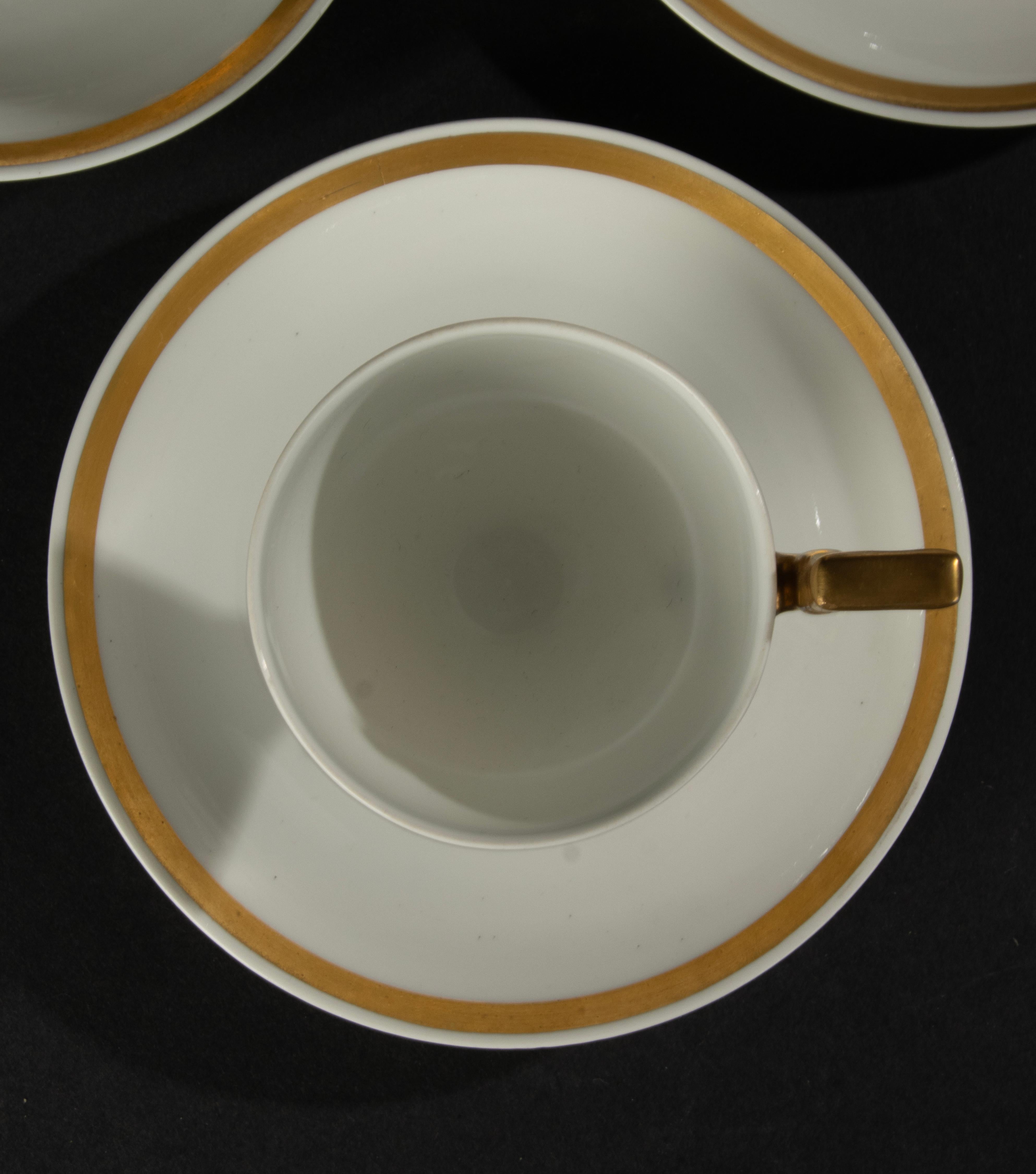 Late 19th Century Porcelain Coffee Set - Paroutaud Frères La Seynie - Limoges   For Sale 3