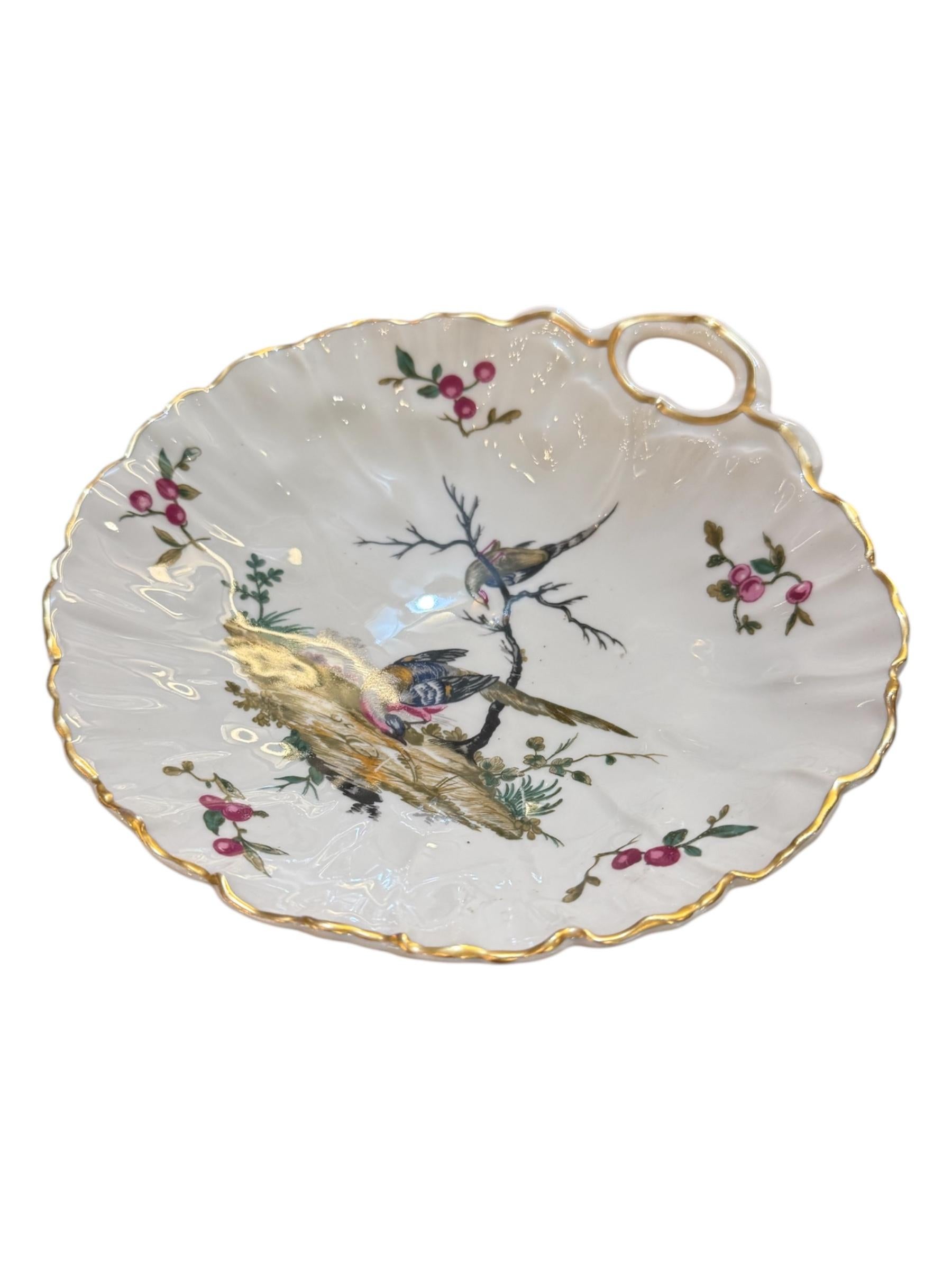 Français Plat en Porcelaine de Paris de la fin du 19e siècle en vente