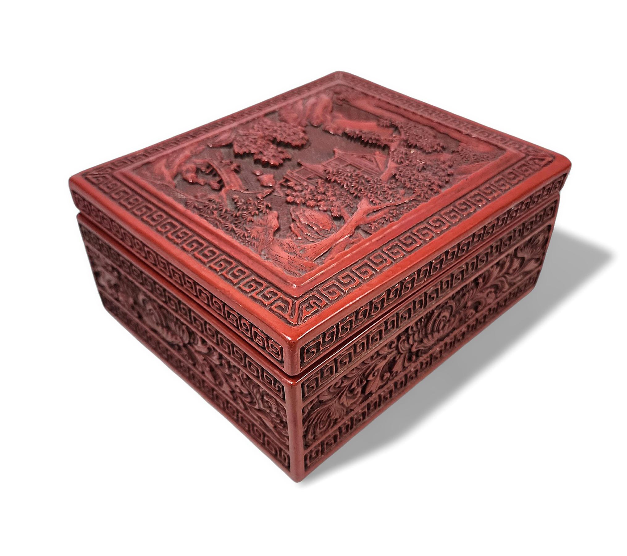 Late 19th century Qing lacquer and hand-carved varnished wood decorative box, China

By: unknown
Material: wood, lacquer
Technique: carved, hand-carved, hand-crafted, lacquered, varnished
Dimensions: 9 in x 7.5 in x 4 in
Date: late 19th