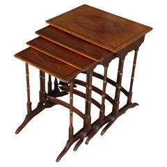 Late 19th Century Quartetto of Nesting Tables in Neoclassical Style