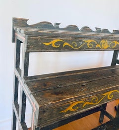 Late 19th Century Quebec Paint Decorated Plant Stand, circa 1890