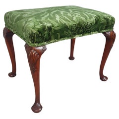 Late 19th Century Queen Anne Design Walnut Stool