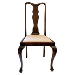 Late 19th century Queen Anne style Side Chair, English