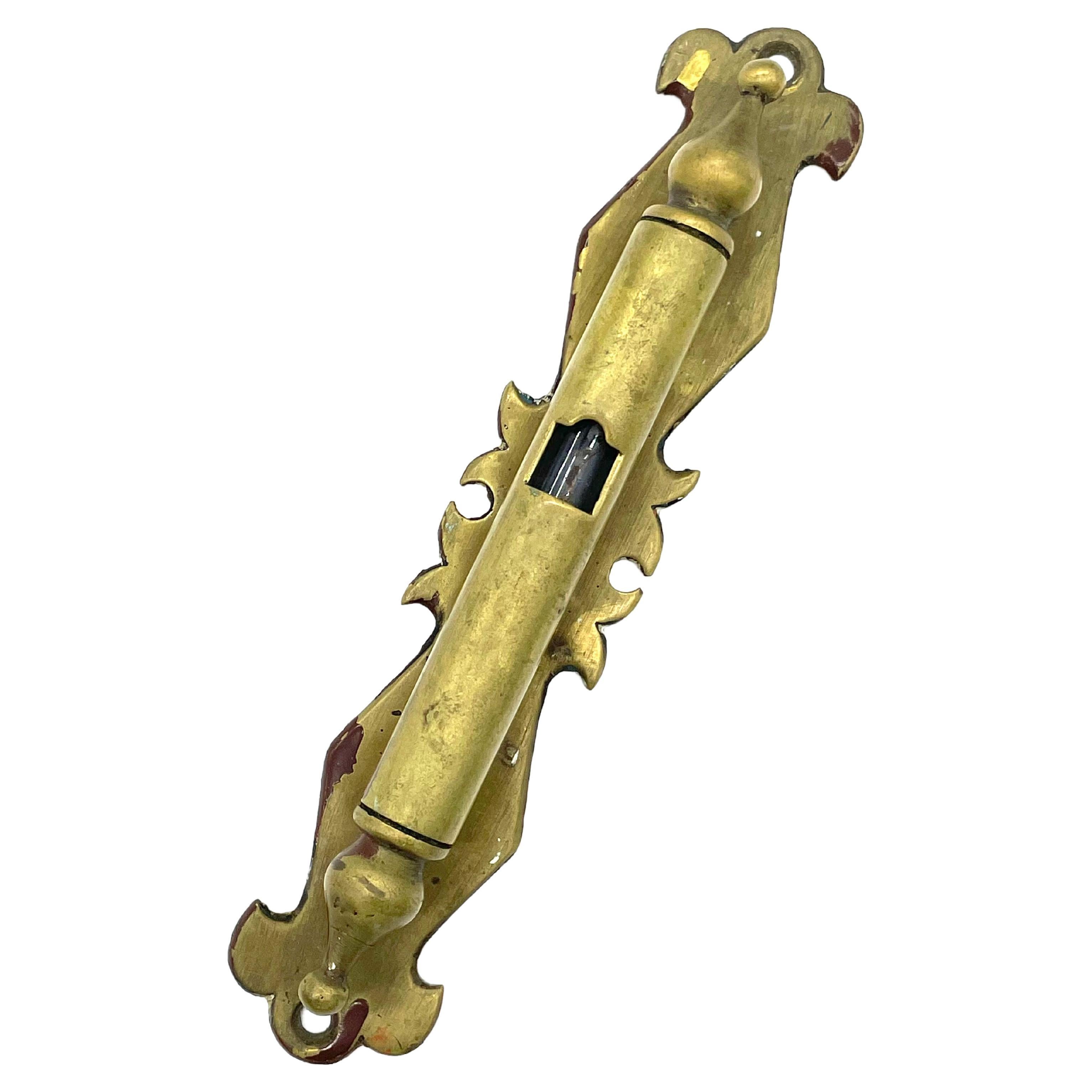 Late 19th Century Rare Indian Brass Mezuzah Case from Cochin