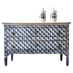 Late 19th Century Re-Painted Italian Chest of Drawers