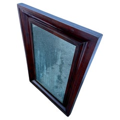Late 19th Century Rectangular Mahogany Wood Wall Mirror, England