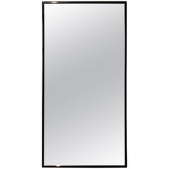 Late 19th Century Rectangular Mirror with Ebonized Black Frame