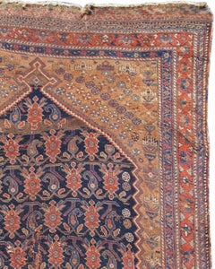 Antique Indian Afshar Rug, Late 19th Century