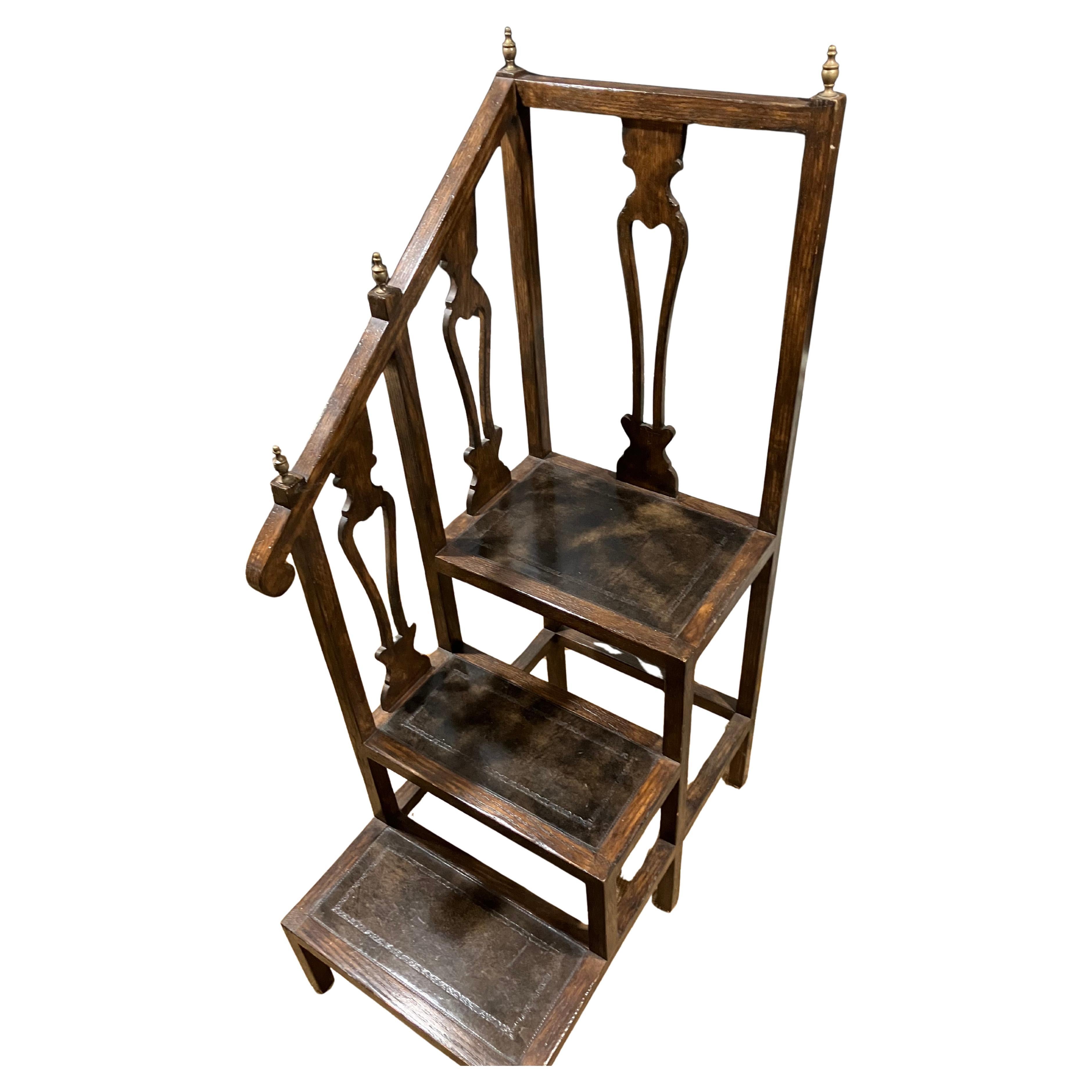 Late 19th Century Regency Style Library Steps