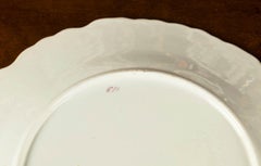 Late 19th Century Ridgeway Porcelain Botanic Pattern Dessert Service