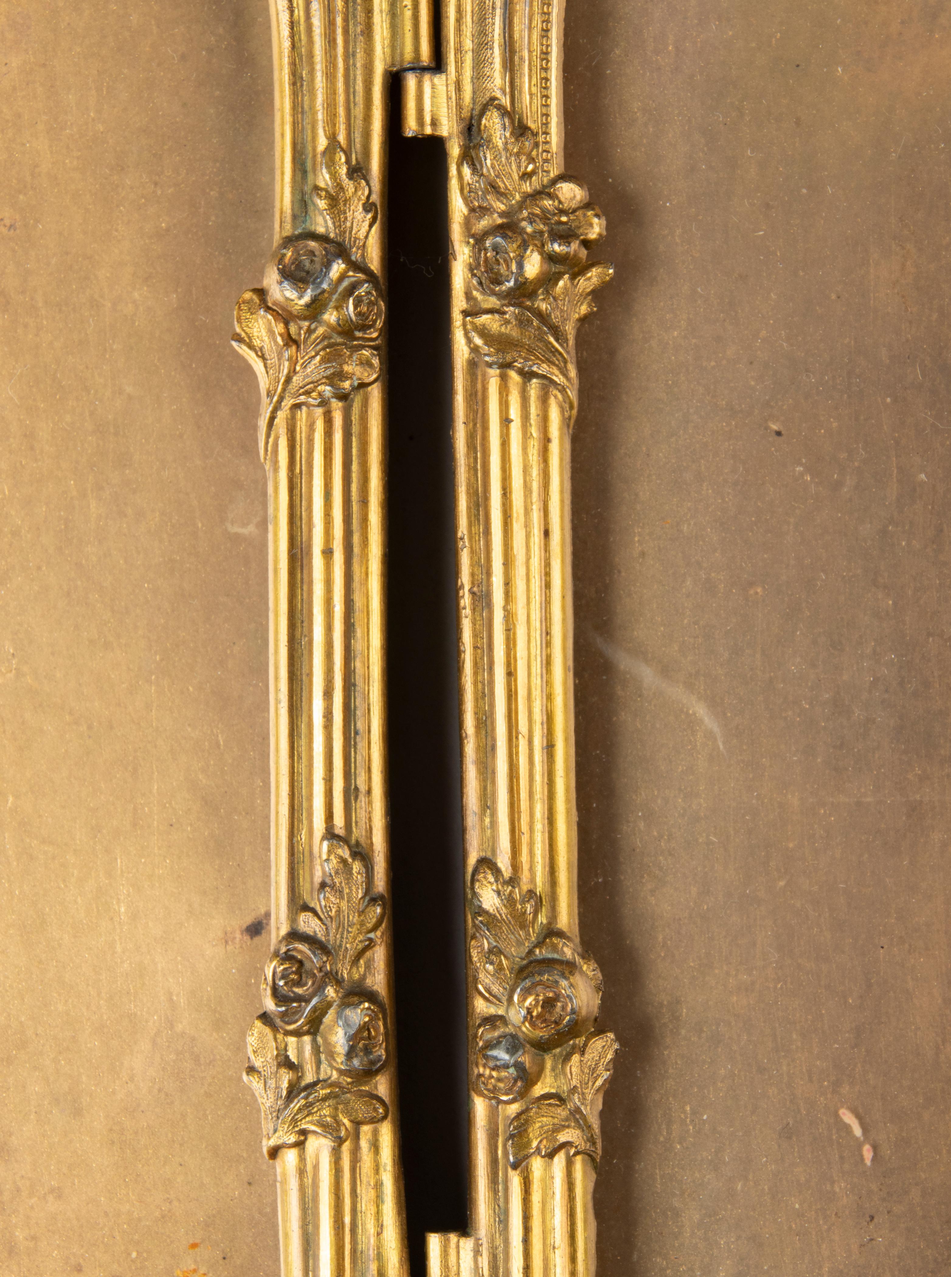 Late 19th Century Rococo Gilt Copper Fourfold Picture Frame 7