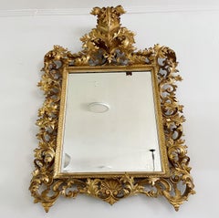 Late 19th Century Rococo Style Italian Gilt Mirror