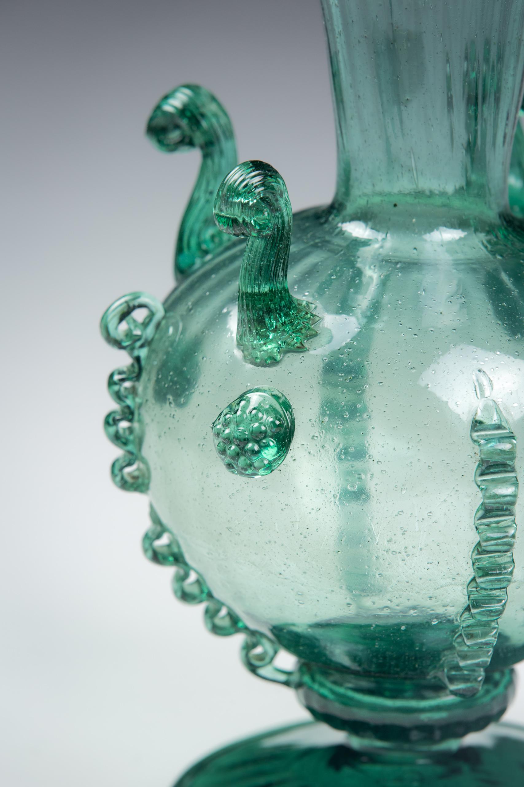 Late 19th Century Romanesque Glass Vase For Sale 4