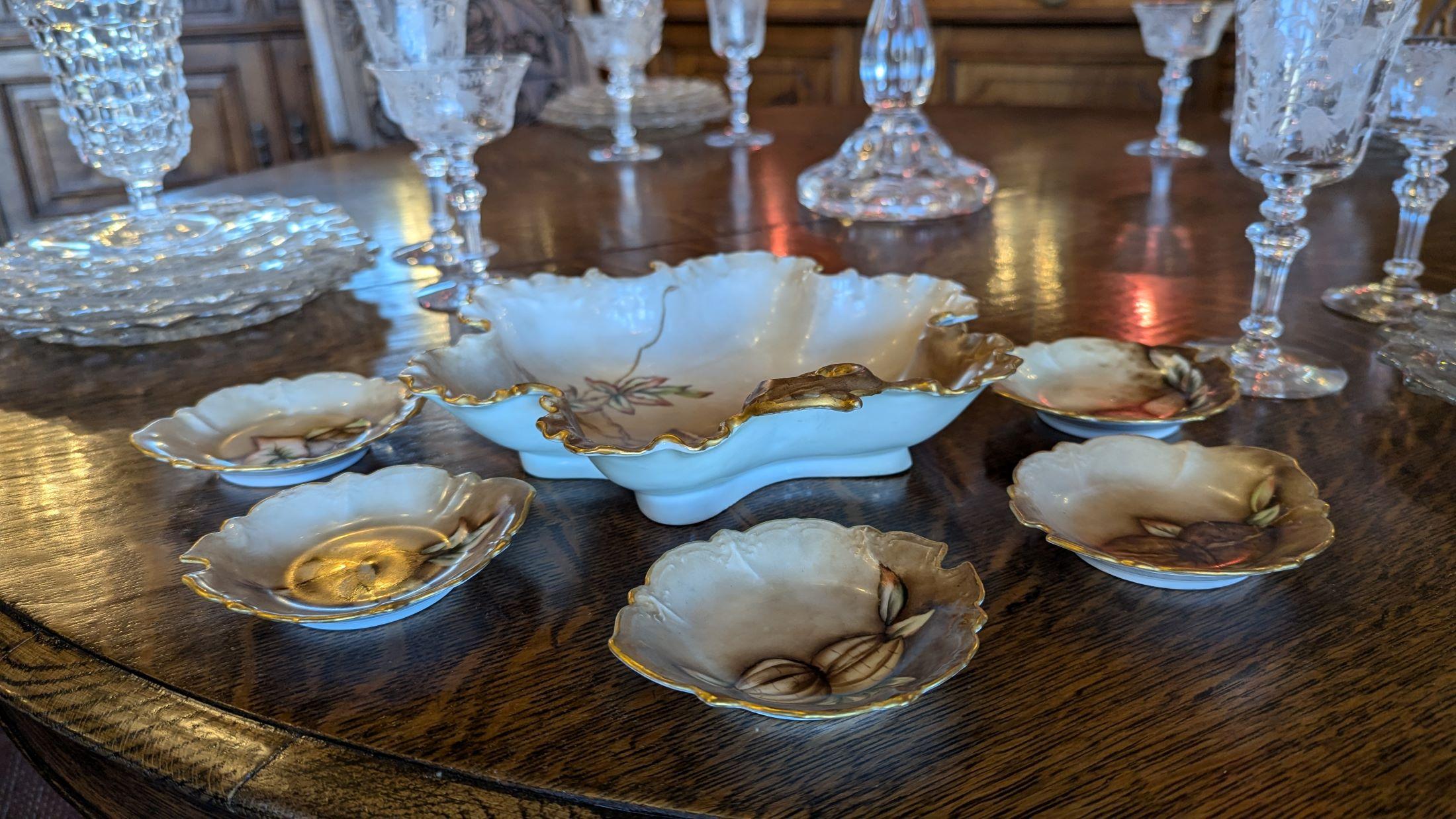 Porcelaine Service à noix de Rosenthal de la fin du 19e siècle - 11 pièces en vente