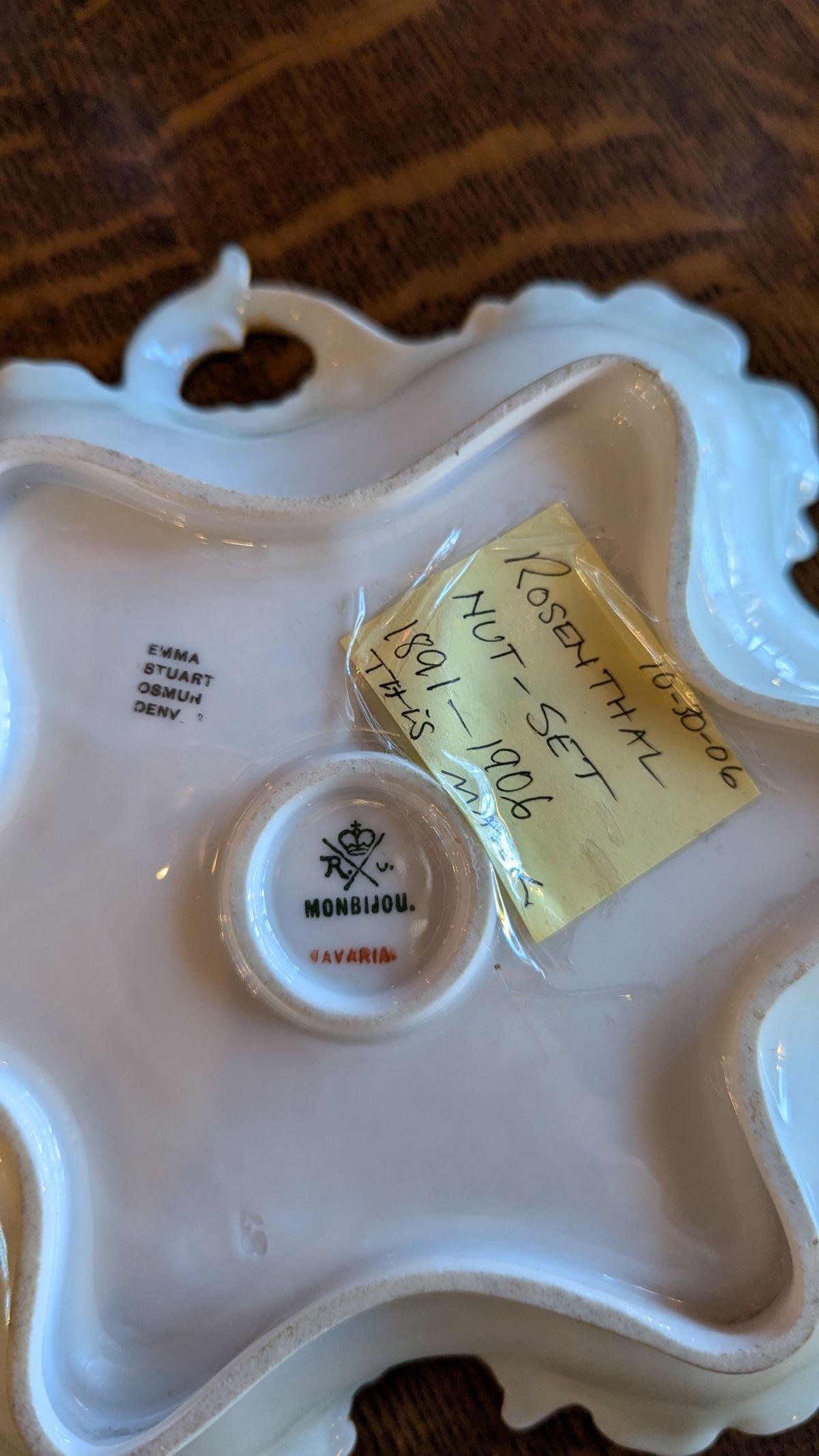 Service à noix de Rosenthal de la fin du 19e siècle - 11 pièces en vente 2