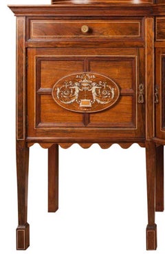 Cabinet Dresser, Rosewood Inlaid late 19th century