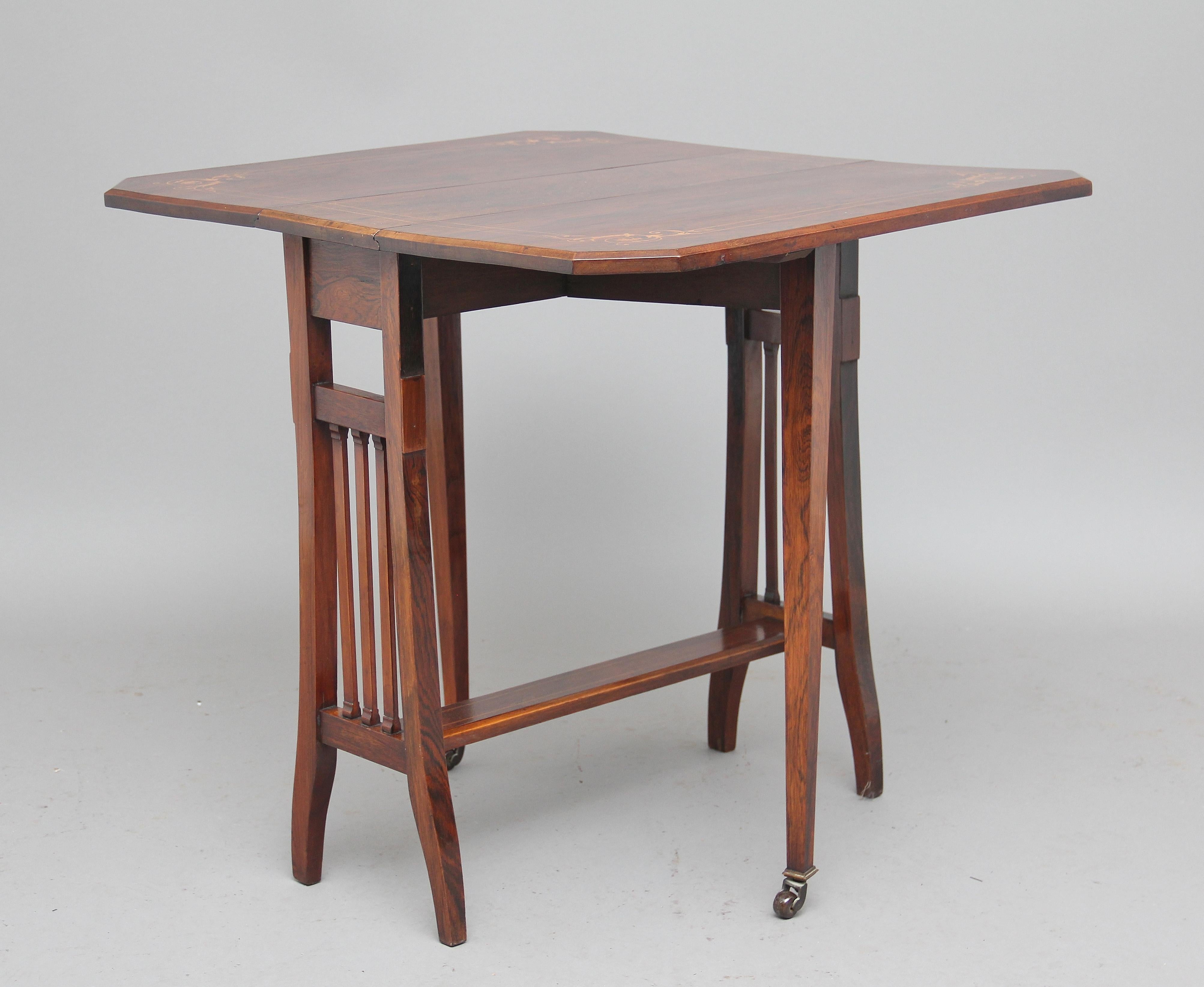 Late 19th Century rosewood Sutherland table For Sale 2