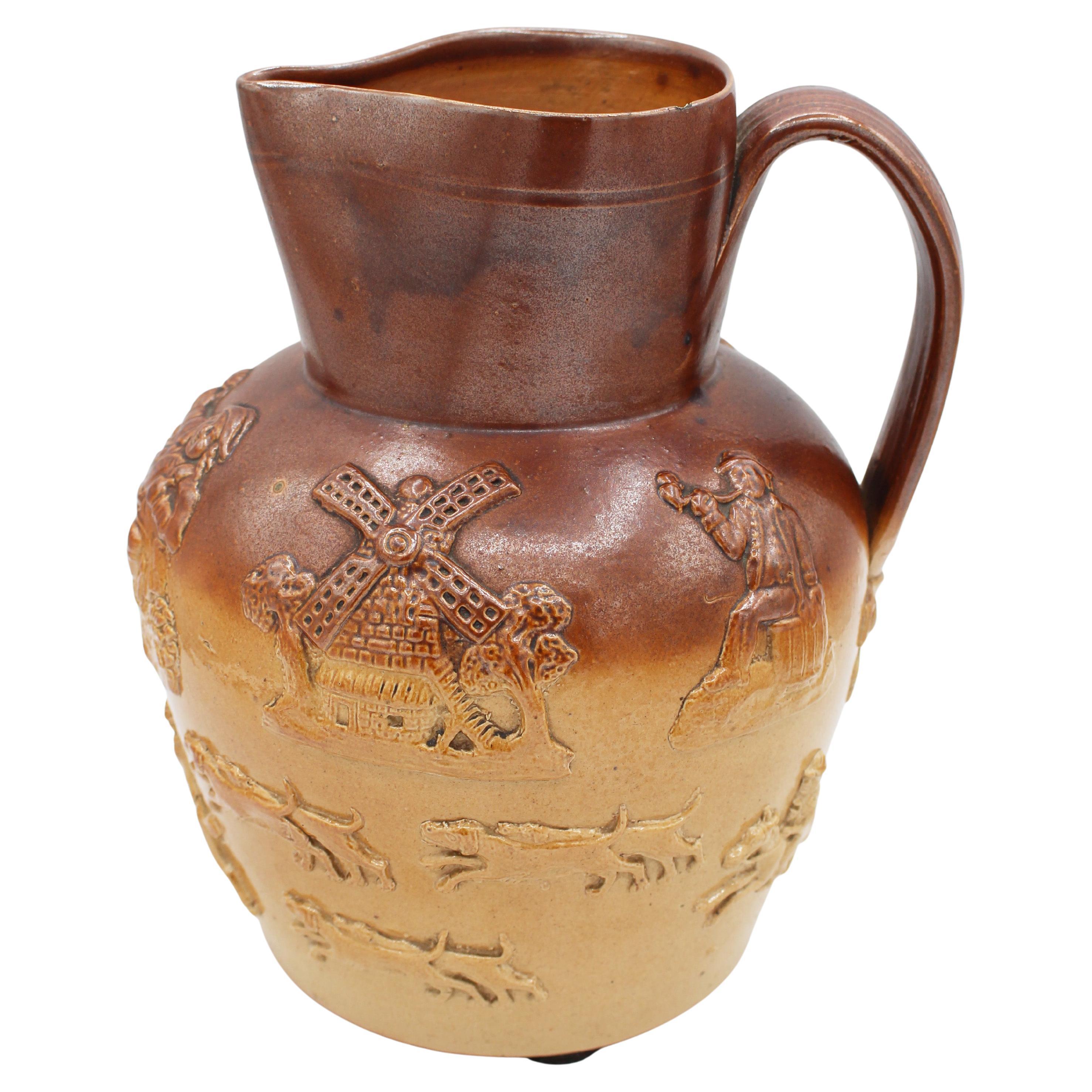 Late 19th Century Royal Doulton, Lambeth, London Stoneware Jug