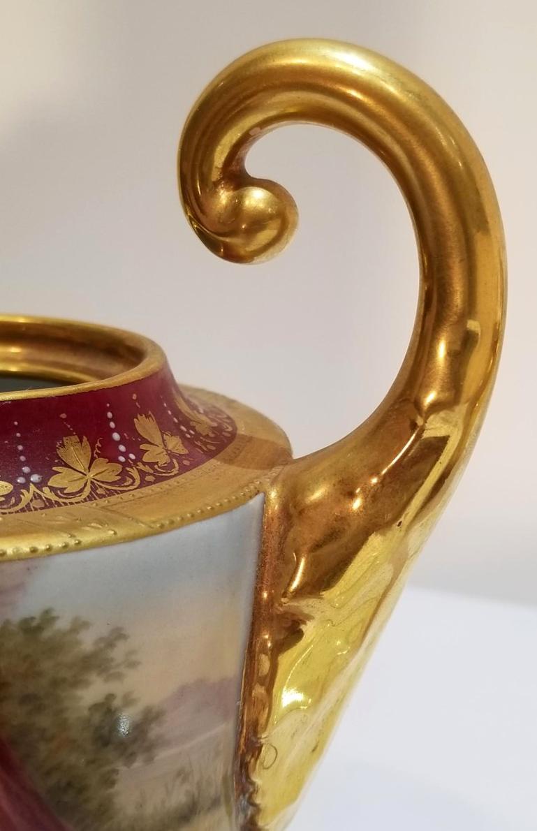 Fin du 19e siècle Sucre et crémier royal de Vienne sur soucoupes 8