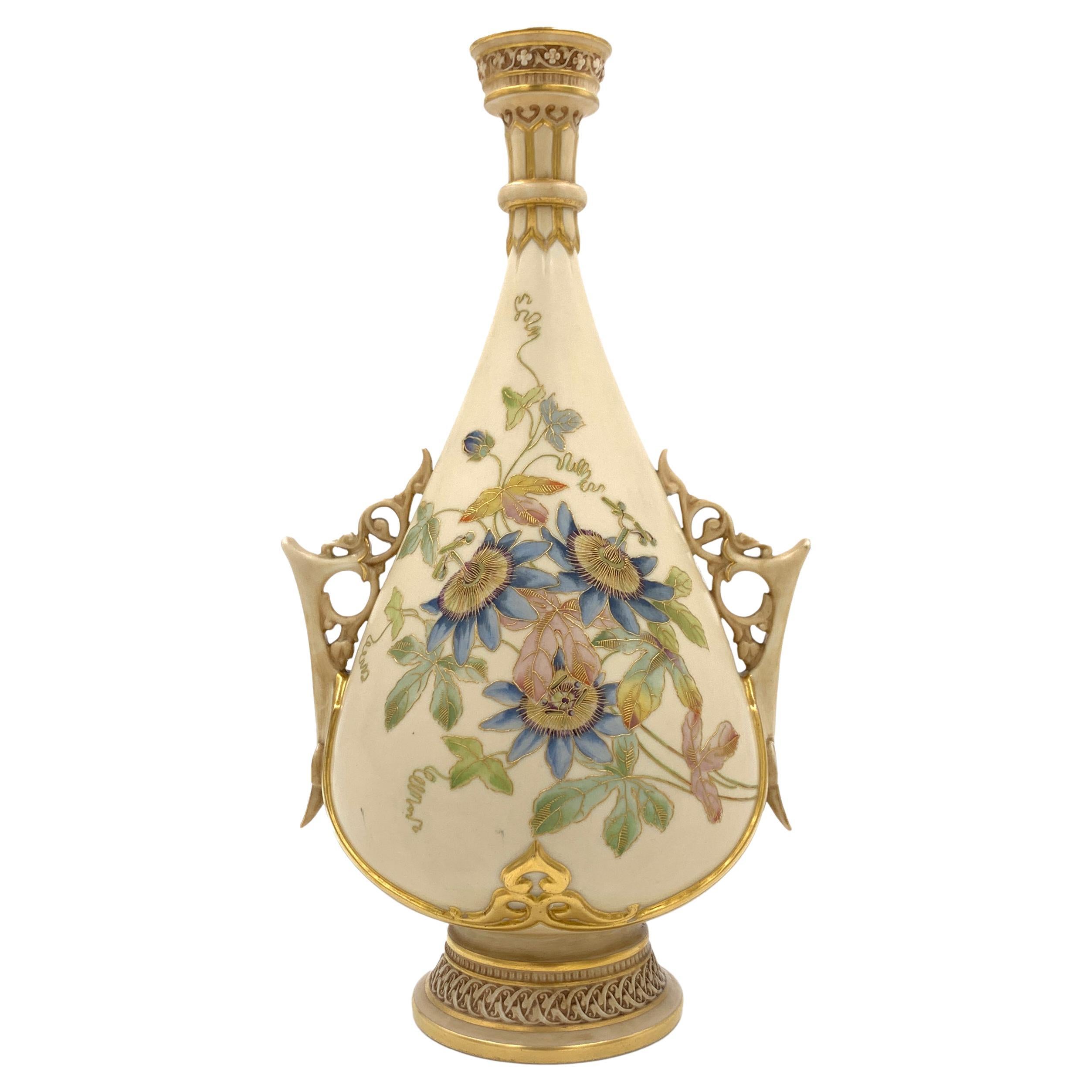 Late 19th Century Royal Worcester Ceramic Bud Vase