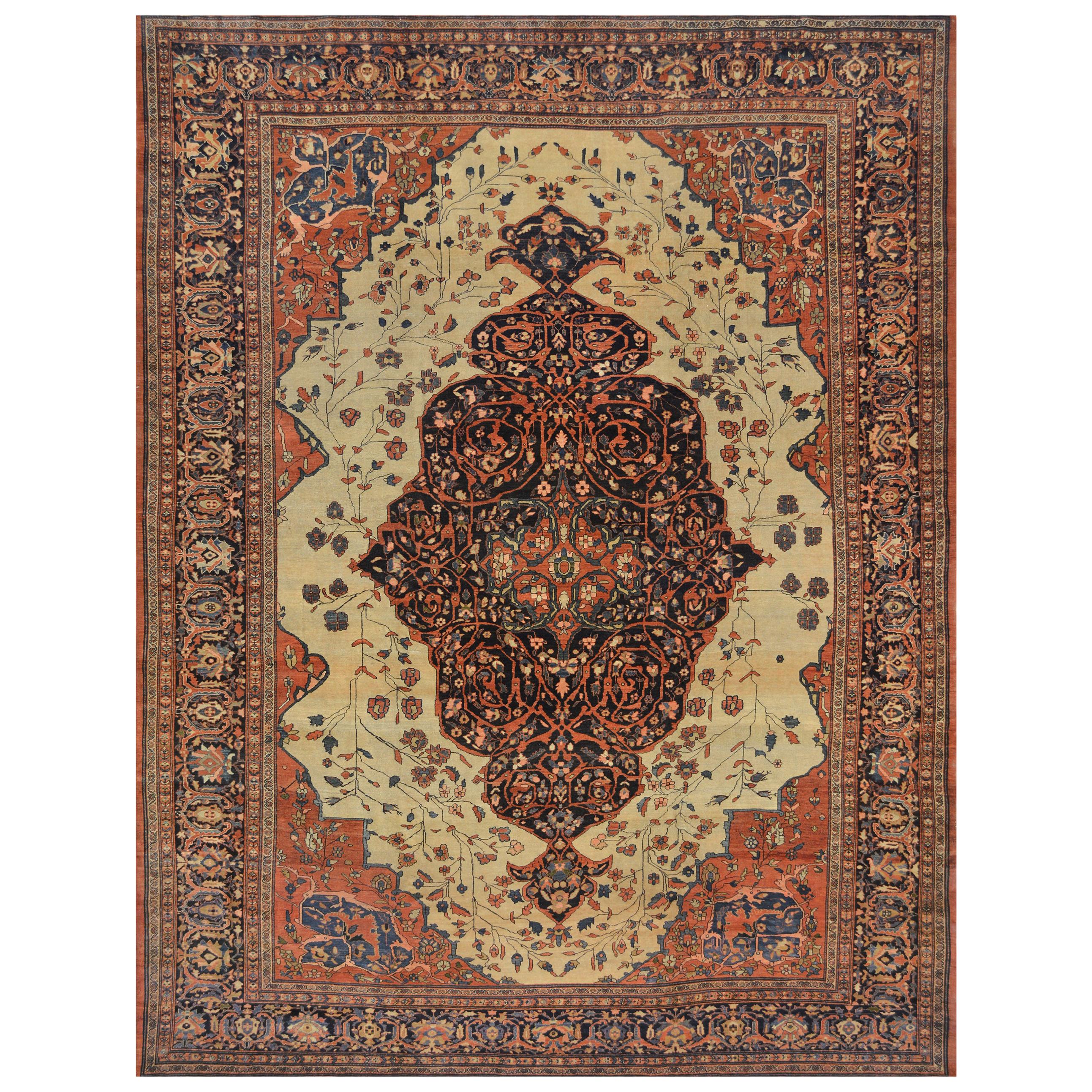 Late 19th Century Sarouk Fereghan from West Persia For Sale