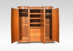 Late 19th Century Satinwood Sheraton Revival Wardrobe
