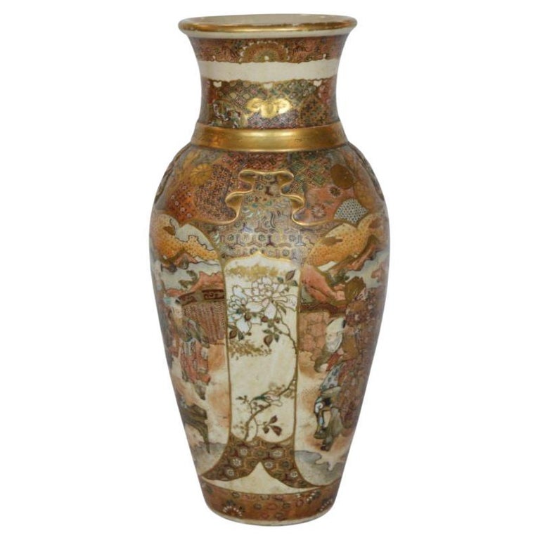 Late 19th Century Satsuma Vase For Sale at 1stDibs