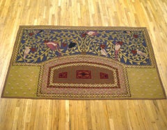 Late 19th Century Scandinavian Arts & Crafts Tapestry, with Birds and Flowers