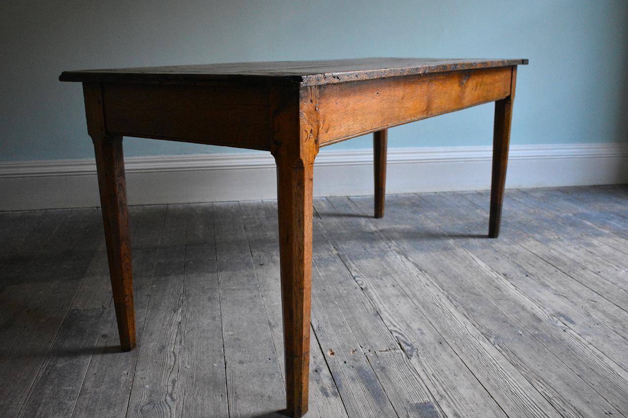 Hand-Carved Late 19th Century Scandinavian Dining Table