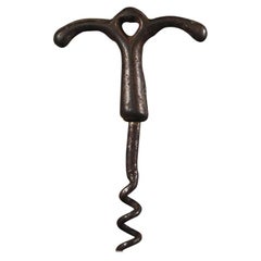 Late 19th Century Sculptural Finger Pull Corkscrew